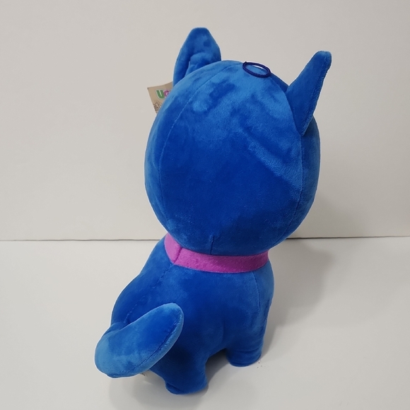 Blue and Purple Stuffed Animal with Playful Monster Design - Picture 4 of 8